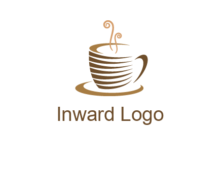 line art coffee mug logo