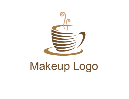 line art coffee mug logo