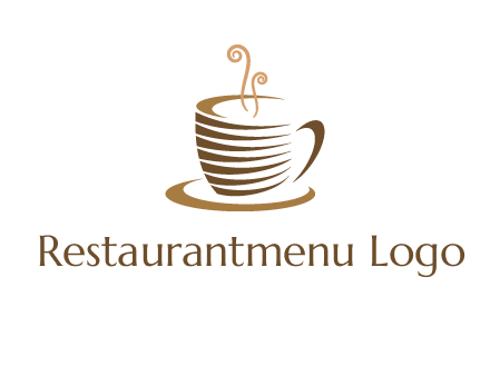 line art coffee mug logo