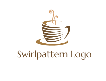 line art coffee mug logo