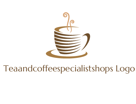 line art coffee mug logo