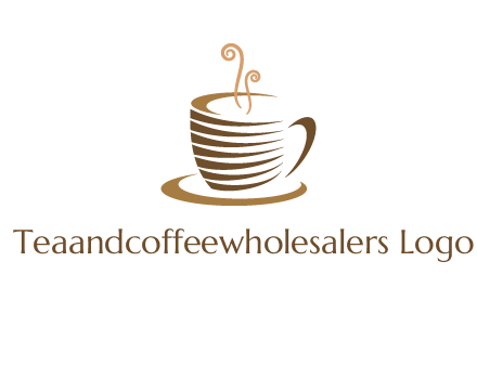line art coffee mug logo