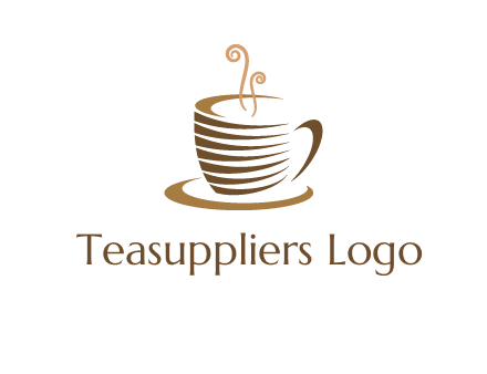 line art coffee mug logo