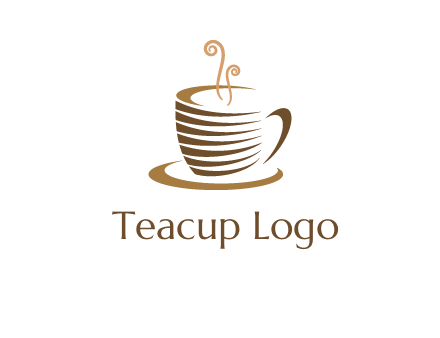 line art coffee mug logo