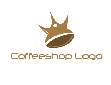 crown on coffee bean logo