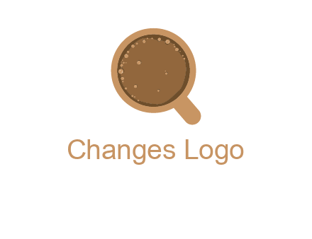 coffee cup with bubbles icon