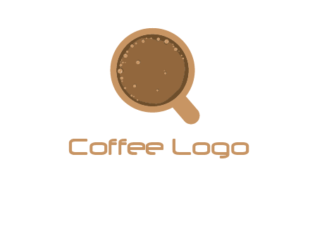 coffee cup with bubbles icon
