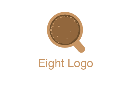 coffee cup with bubbles icon