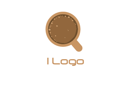 coffee cup with bubbles icon