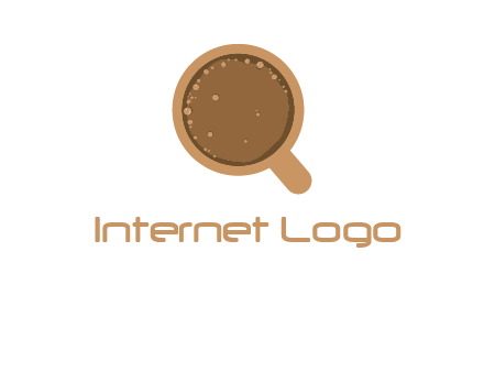 coffee cup with bubbles icon