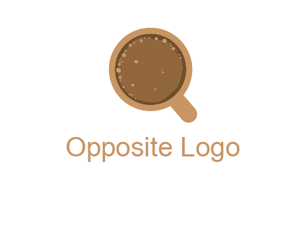 coffee cup with bubbles icon