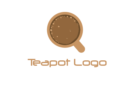 coffee cup with bubbles icon