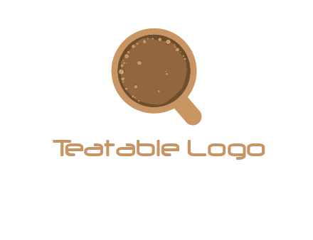 coffee cup with bubbles icon