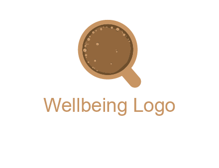 coffee cup with bubbles icon