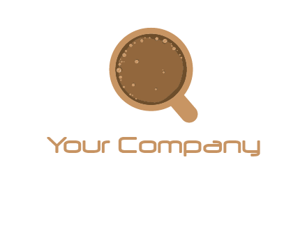 coffee cup with bubbles icon