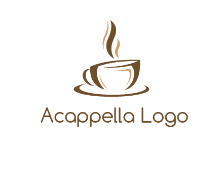 abstract coffee cup logo