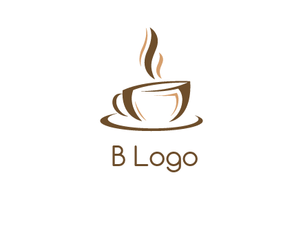 abstract coffee cup logo