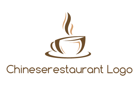abstract coffee cup logo