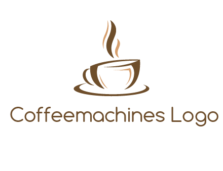 abstract coffee cup logo