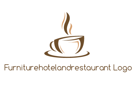 abstract coffee cup logo