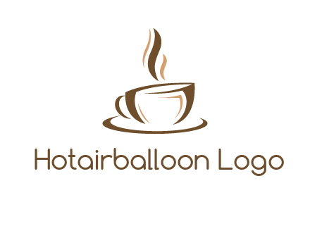 abstract coffee cup logo
