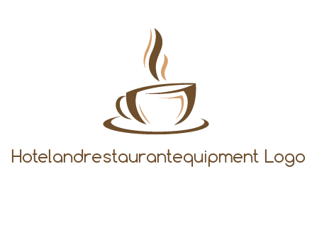 abstract coffee cup logo