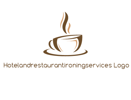 abstract coffee cup logo