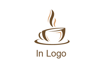 abstract coffee cup logo