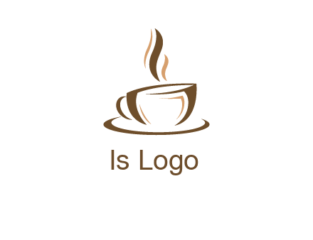 abstract coffee cup logo