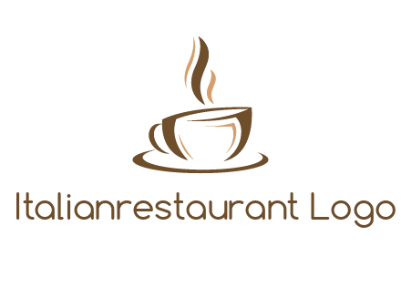 abstract coffee cup logo