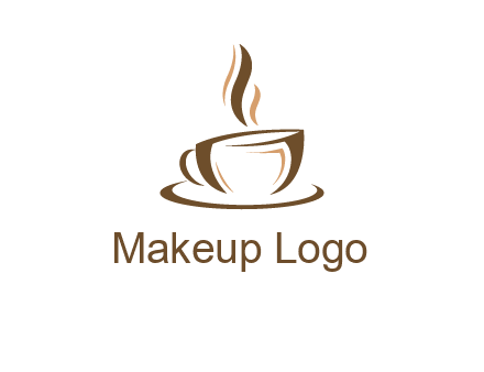 abstract coffee cup logo