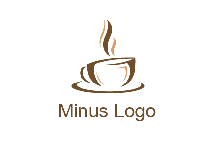abstract coffee cup logo