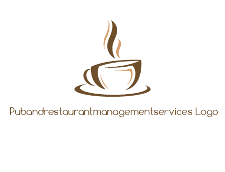 abstract coffee cup logo