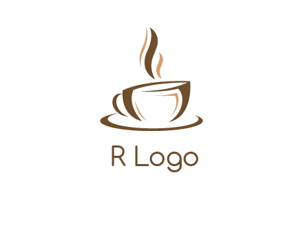 abstract coffee cup logo