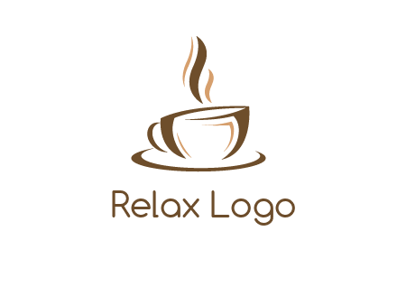 abstract coffee cup logo