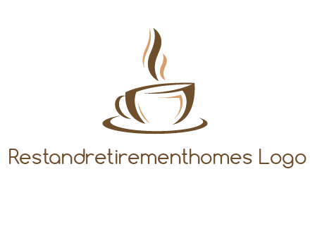 abstract coffee cup logo