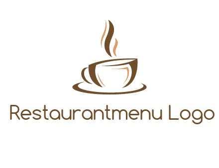 abstract coffee cup logo