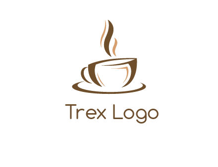 abstract coffee cup logo