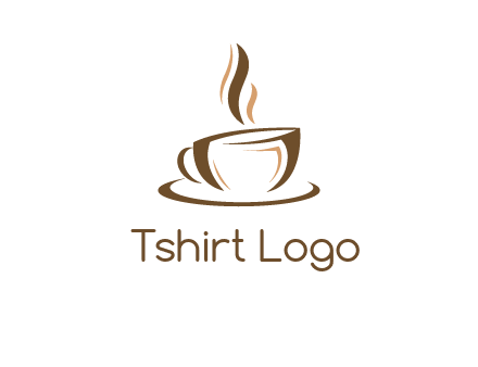 abstract coffee cup logo