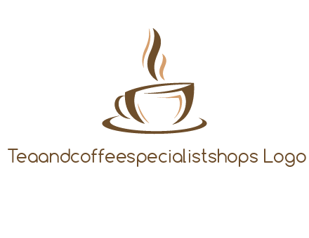 abstract coffee cup logo