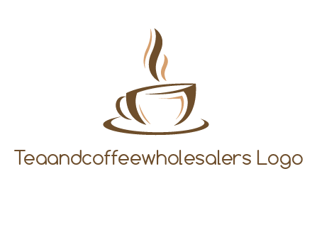 abstract coffee cup logo