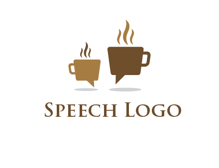 coffee speech bubble logo