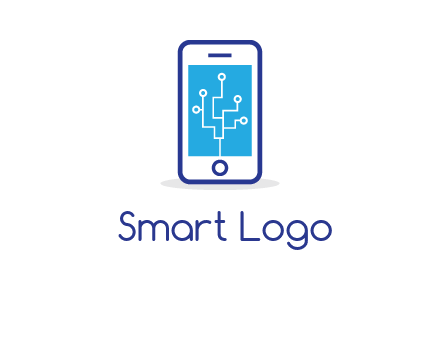 circuit on mobile screen logo