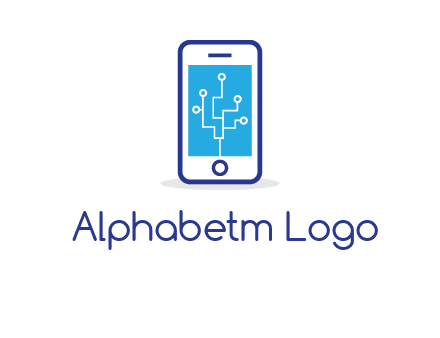 circuit on mobile screen logo