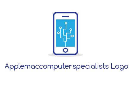 circuit on mobile screen logo
