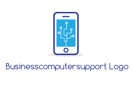 circuit on mobile screen logo