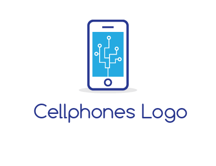 circuit on mobile screen logo