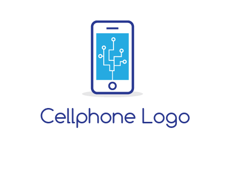 circuit on mobile screen logo