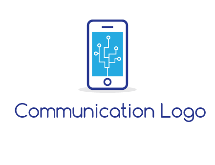 circuit on mobile screen logo