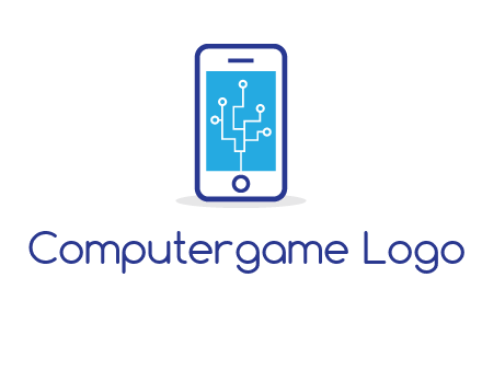 circuit on mobile screen logo